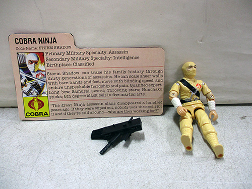 image of G.I. Joe Cobra Ninja Storm Shadow Figure