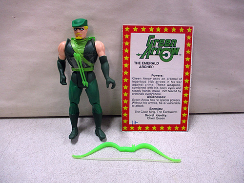 image of Green Arrow Action Figure with Card and Accessory