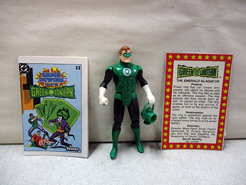 image of Green Lantern Action Figure with Comic & Card