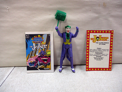 image of The Joker Action Figure with Cards