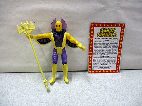 image of Golden Pharaoh Action Figure with Card