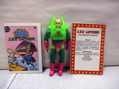 image of Kenner Super Powers Lex Luthor Action Figure with Card and Mini Comic