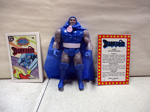 image of 1985 Darkseid Super Powers Action Figure with Comic and Card