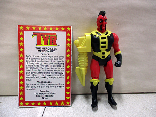 image of Tyr The Merciless Mercenary Action Figure with Card