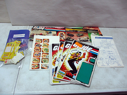 image of GI Joe Action Figure Cardbacks and Stickers