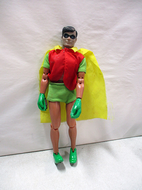 image of Mego Robin Action Figure with Cape and Mask