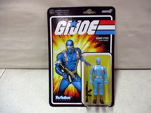 image of GI Joe ReAction Snake Eyes Action Figure Mint on Card