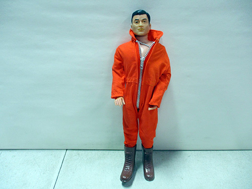 image of 1970s GI Joe Action Figure with Orange Jumpsuit and Boots