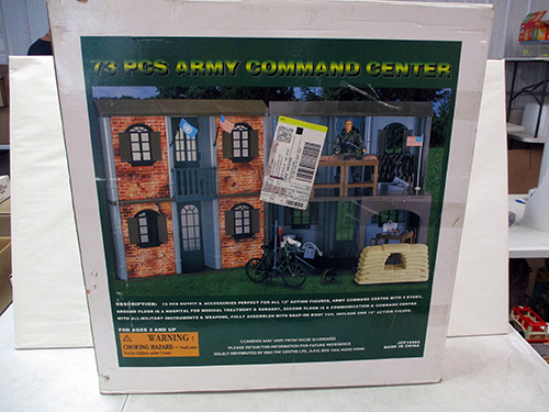 image of 75-Piece Army Command Center Playset in Original Box