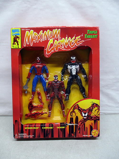 image of Marvel Maximum Carnage Triple Threat Action Figure Set