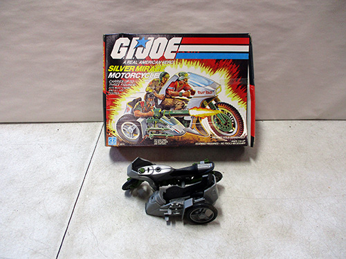 image of GI Joe Silver Mirage Motorcycle with Box