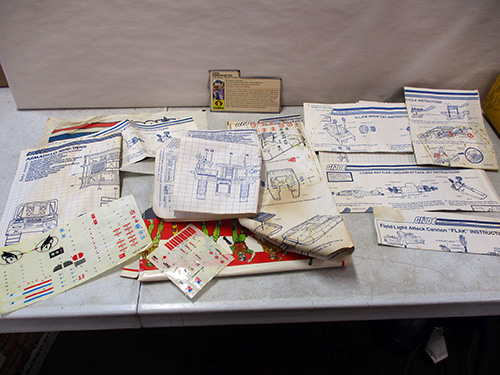 image of GI Joe Manuals and instructions lot