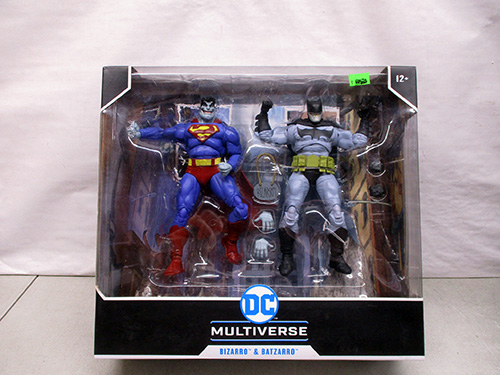 image of DC Multiverse Bizarro and Batman Action Figure Set