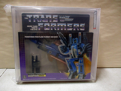 image of Transformers G1 Decepticon Dirge Action Figure AFA graded
