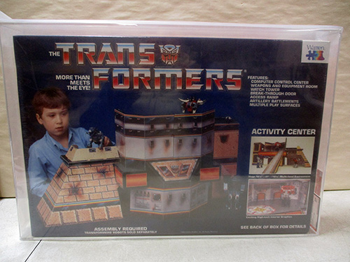 image of Transformers Activity Center by Hasbro in Original Packaging AFA graded