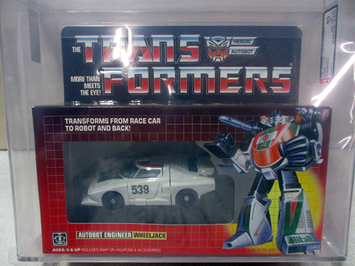 image of Transformers G1 Autobot Engineer Wheeljack in Box AFA graded
