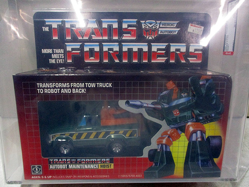 image of Transformers G1 Autobot Maintenance Hoist MISB AFA graded