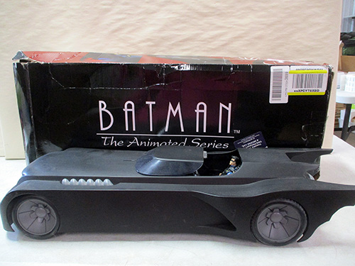 image of Batman: The Animated Series Batmobile Toy with Box