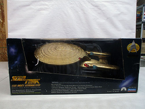 image of Star Trek The Next Generation Gold Starship