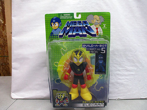 image of Mega Man Retro-Roto Elecman Action Figure