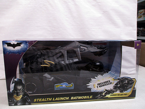 image of Batman Stealth Launch Batmobile Toy Set
