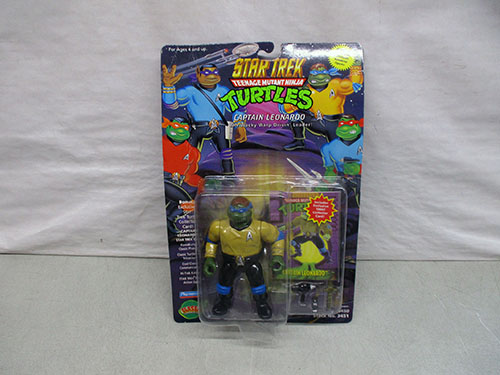 image of Star Trek Teenage Mutant Ninja Turtles Captain Leonardo Figure