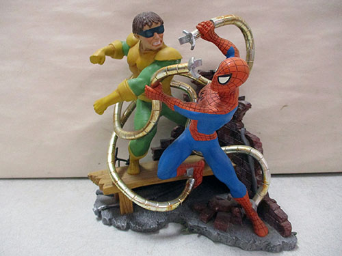 image of Spider-Man and Doctor Octopus Battle Statue
