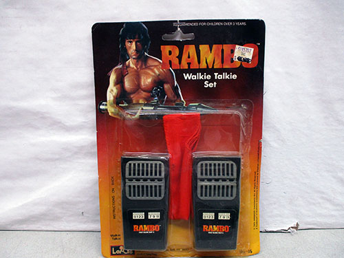image of Rambo Walkie Talkie Set in Original Packaging