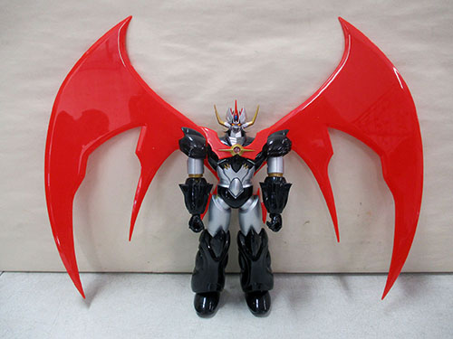 image of Mazinger-Inspired Robot Figure with Red Wings