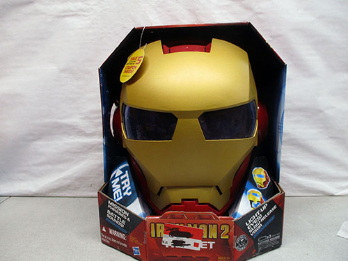 image of Iron Man 2 Helmet by Hasbro with Light and Sound Effects