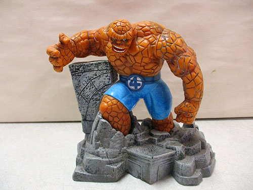 image of Marvel's The Thing Resin Figurine on Stone Base