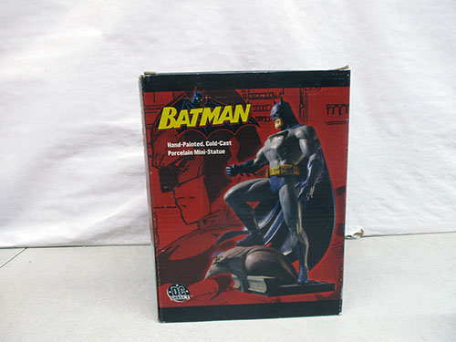 image of Batman Hand-Painted Cold-Cast Porcelain Mini Statue