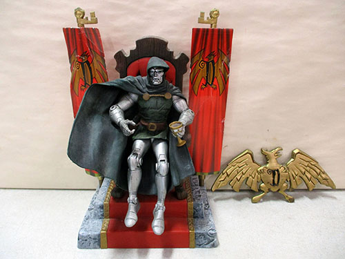 image of Marvel Doctor Doom Action Figure With Throne