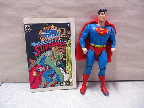 image of Kenner Super Powers Superman Action Figure with Mini Comic Book
