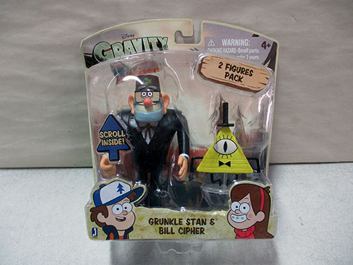 image of Gravity Falls Grunkle Stan & Bill Cipher Figure Pack
