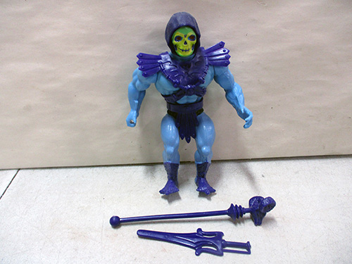 image of Masters of the Universe Skeletor Action Figure with Weapons