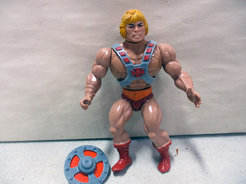 image of He-Man Action Figure with Shield Accessory