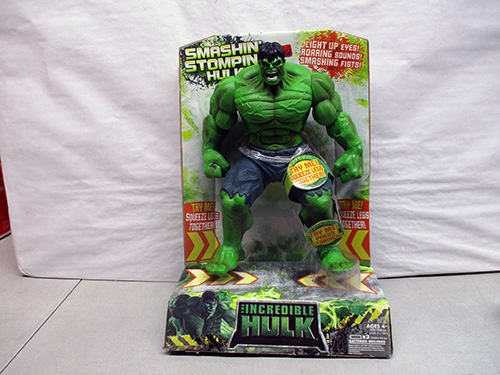 image of Incredible Hulk Smash 'N Stomp Action Figure in Original Box