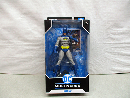 image of DC Multiverse Batman Action Figure (Blue and Gray Design)