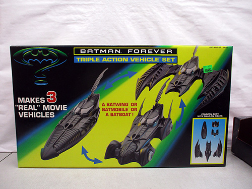 image of Batman Forever Triple Action Vehicle Set
