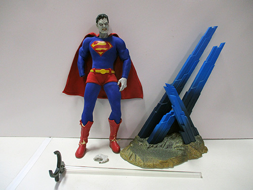 image of DC Comics Superman Bizarro Action Figure and Diorama Set