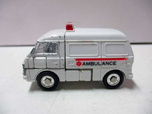image of Tonka GoBots Ambulance Toy Vehicle with Red Decal