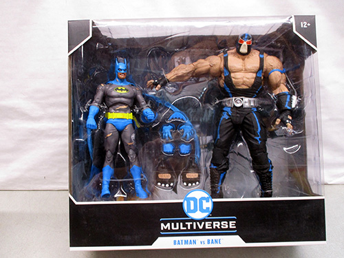 image of DC Multiverse Batman Vs. Bane Action Figure Set