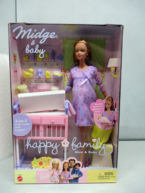 image of Barbie Midge & Baby Happy Family Doll Set