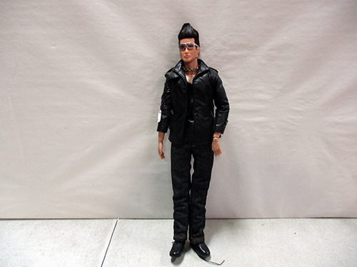 image of Male Fashion Doll in Leather Outfit