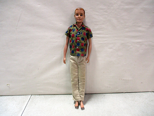 image of 1960's Ken Doll with Casual Outfit and Blonde Hair