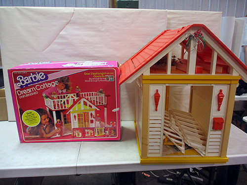 image of Barbie Pink Label I Love Lucy Chocolate Factory Doll Set in Original Box