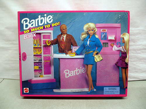 image of Barbie So Much To Do Bank Playset in Box