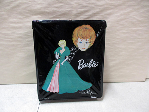 image of Mattel Barbie Vinyl Carrying Case from 1960s