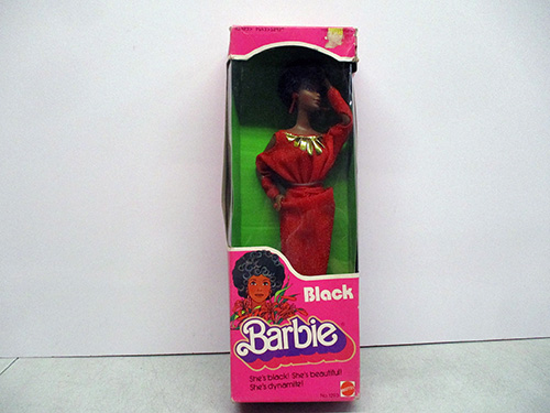 image of Mattel Barbie Black Doll in Original Box